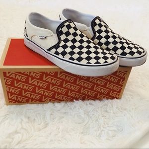 Size 8 Checkerboard Vans